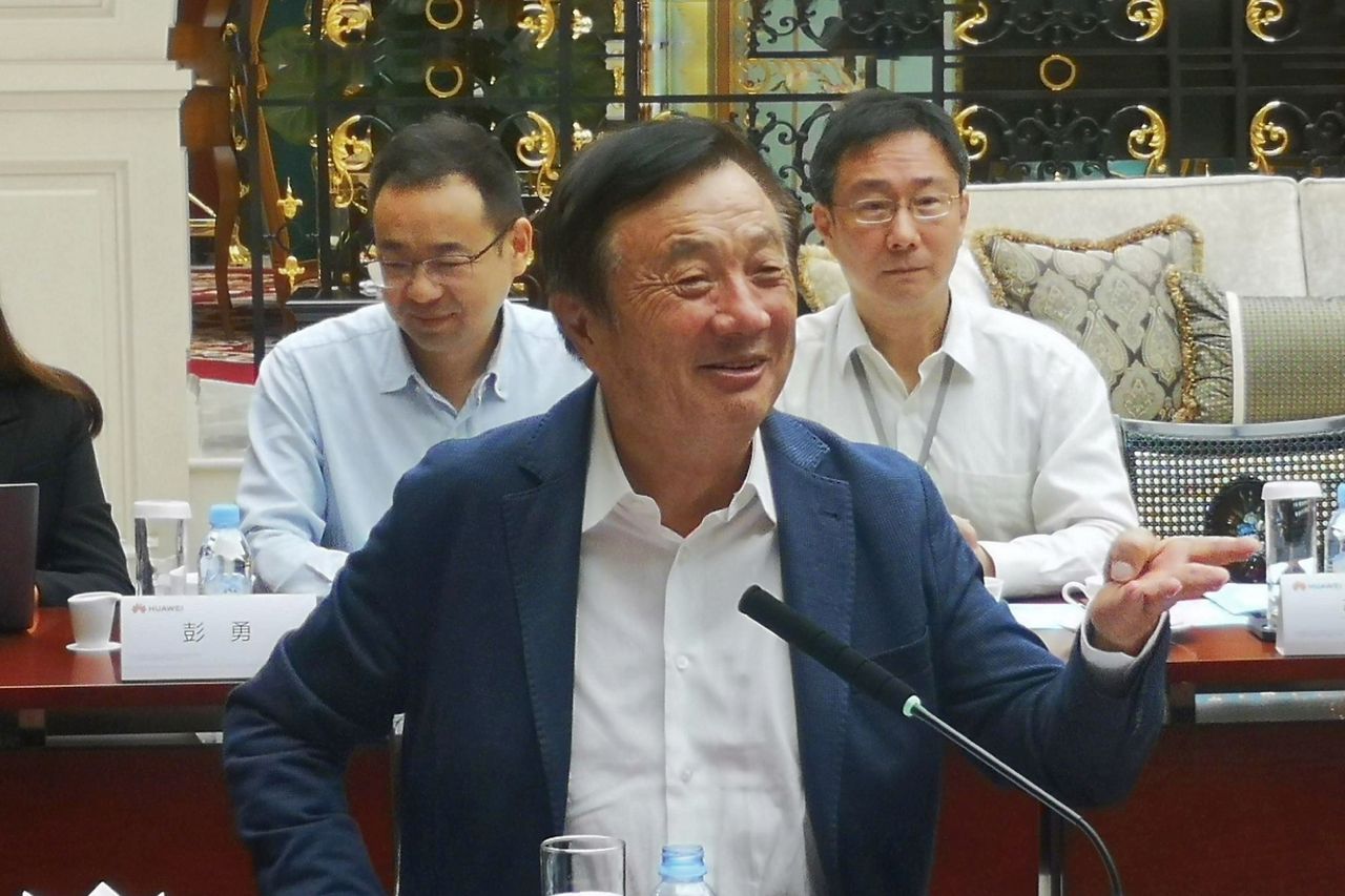 Ren Zhengfei podczas rozmowy z azjatyckimi mediami. 21.05.2019 [fot. Xinhua News]