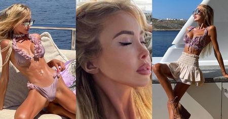 Julia Dybowska i jej NOWA TWARZ pozdrawiają z greckich wakacji (ZDJĘCIA)