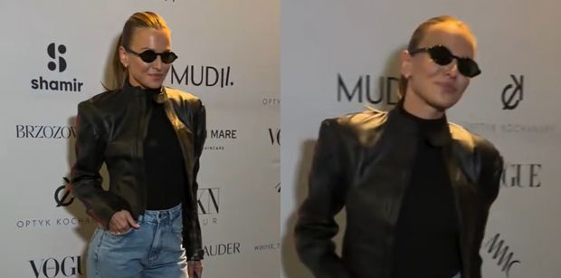 Odstrzelona Anna Lewandowska dzielnie pozuje fotoreporterom do zdjęć (WIDEO)