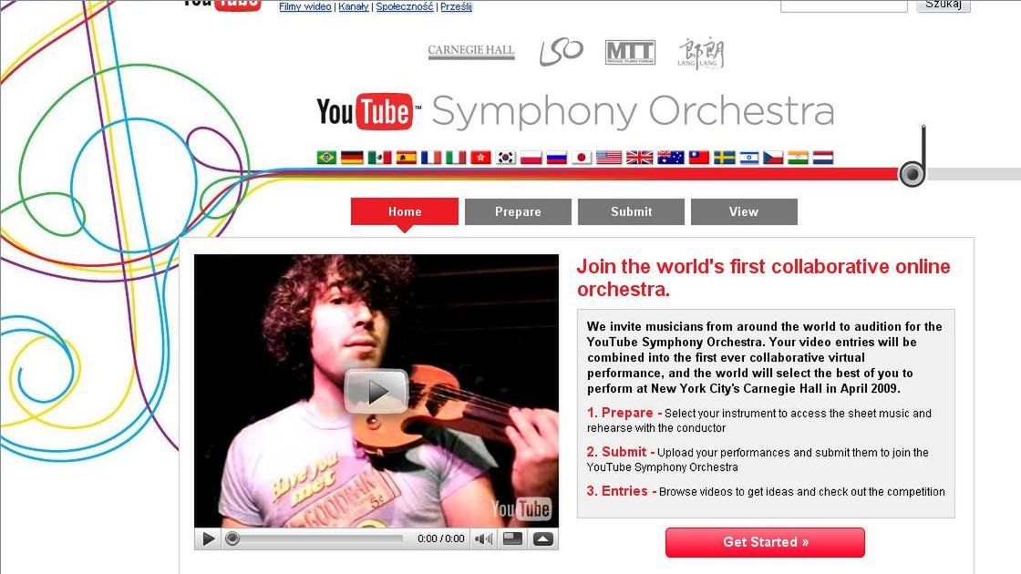 YouTube rekrutuje do pierwszej orkiestry symfonicznej online 1