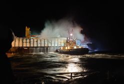 U wybrzeży Szwecji płonie statek z drewnem. Jest na nim 600 ton ropy