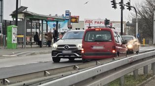 Lublin: Wjechał pod prąd na al. Spółdzielczości Pracy