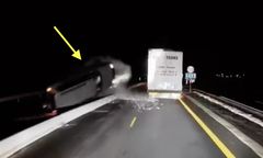 Dachowanie na S7. Jest nagranie z policji