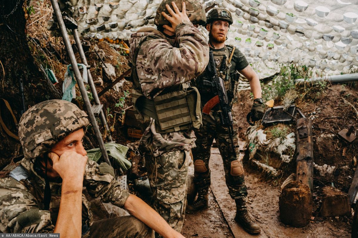 Ukraińscy żołnierze w akcji (zdjęcie ilustracyjne)