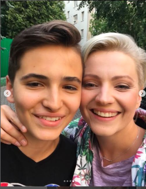 Dorota Szelągowska z synem
