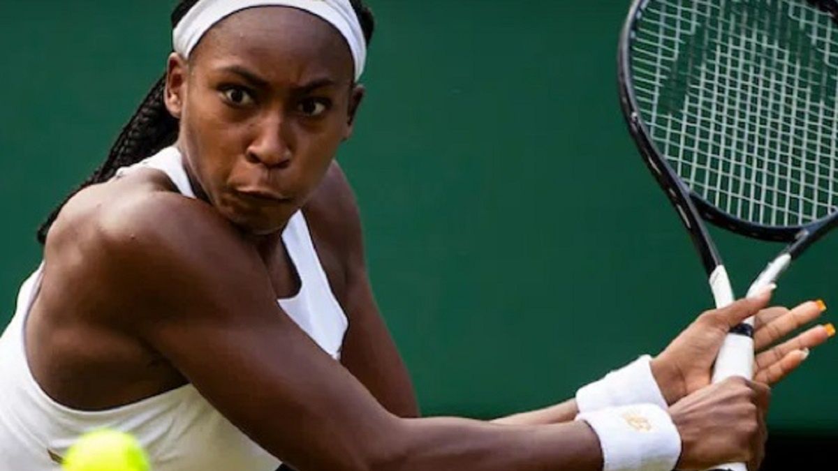 Coco Gauff skoncentrowana przed zagraniem