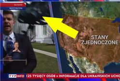 Zrobił unik jak w "Matriksie". Mało brakowało, a dziennikarz "Wiadomości" dostałby w głowę