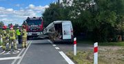 Zderzenie pociągu osobowego z busem