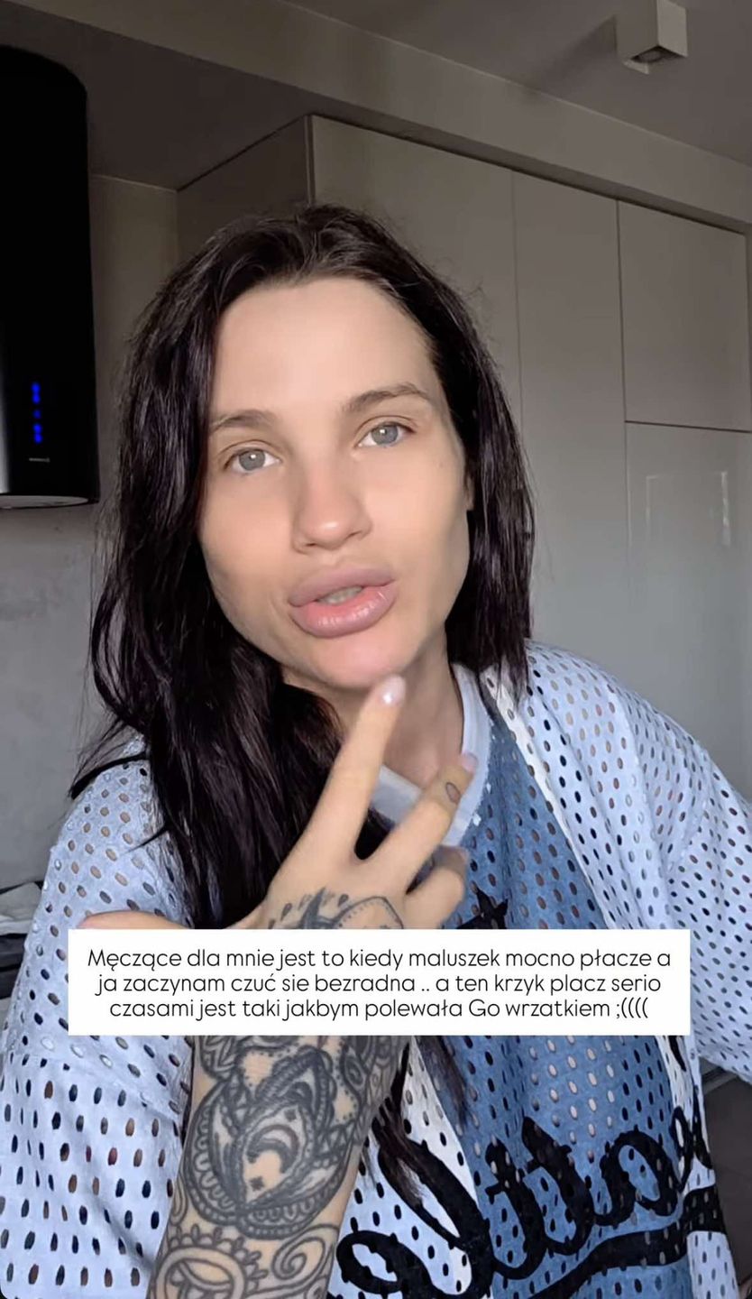 Karolina Gilon relacjonuje trudny wieczór z synkiem