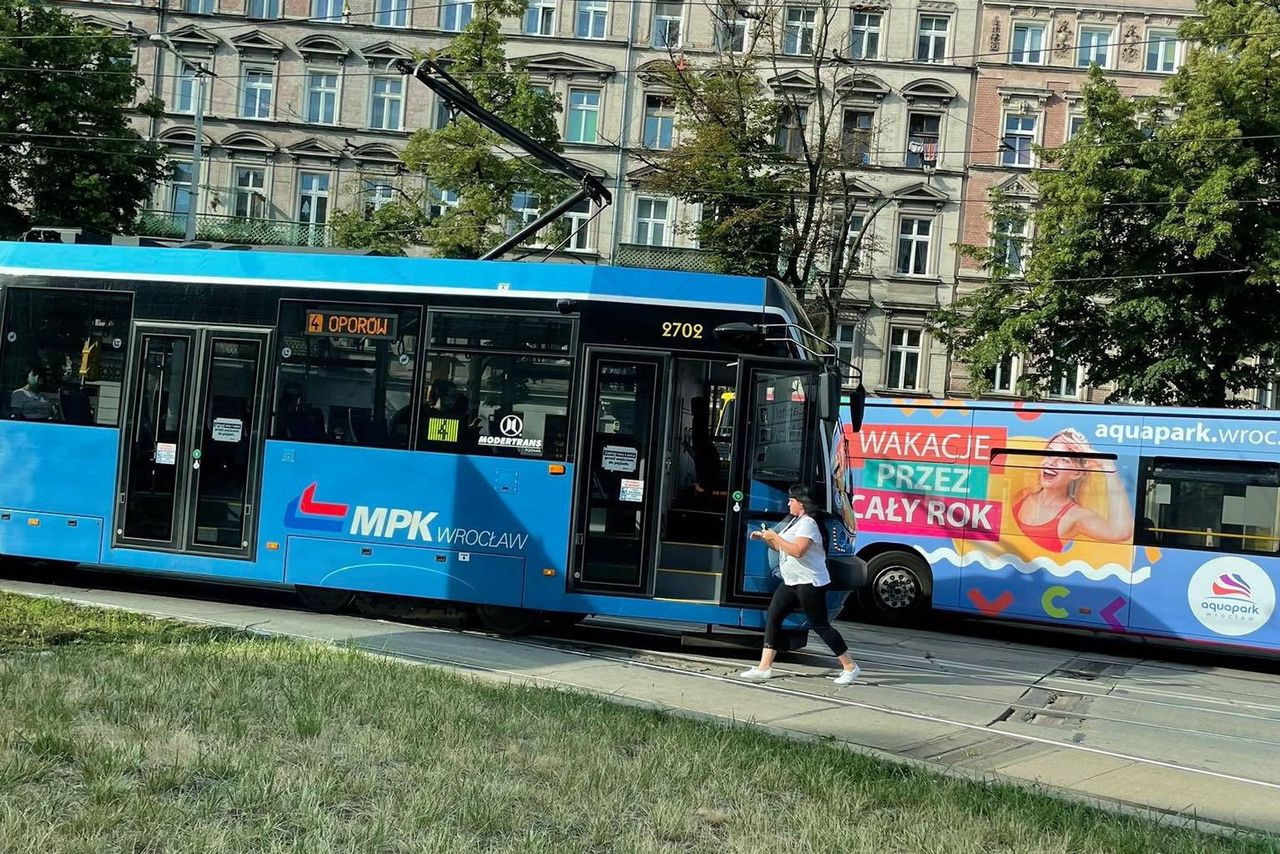 Wrocław. Wyskoczyła z kabiny i uratowała rannego ptaszka. Motornicza bohaterką!