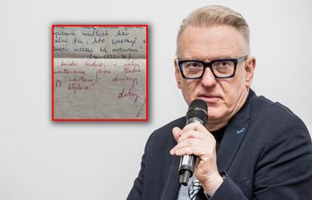 Dziennikarz TVP pokazał archiwalną pracę z liceum. Ocenę obniżył błąd ortograficzny