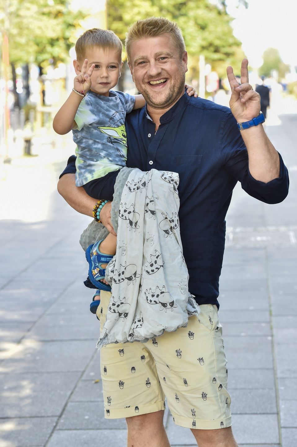 Tomasz Jakubiak z synem