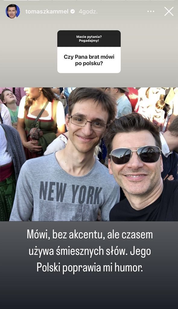 Tomasz Kammel pokazał brata