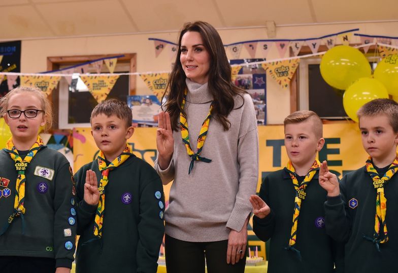 Kate Middleton spotkała się ze skautatmi w King's Lynn