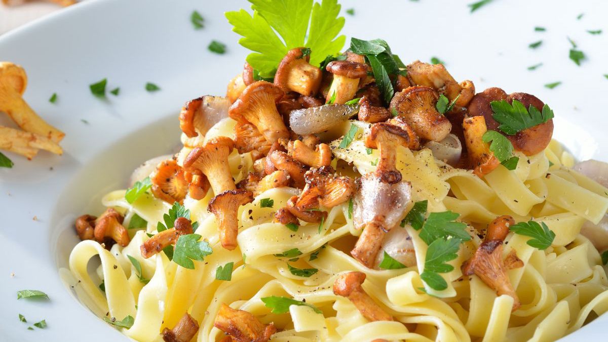 Makaron z kurkami- Pyszności