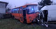 Wypadek autobusu szkolnego na Mazowszu. Śmigłowiec LPR na miejscu