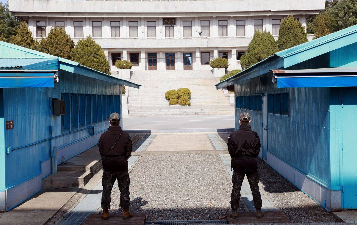 Obszar strefy zdemilitaryzowanej na granicy pomiędzy Koreą Północną a Koreą Południową