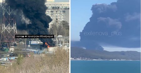 Atak dronów w Rosji. "Wulkan" w Tuapse i kłęby dymu nad Biełgorodem
