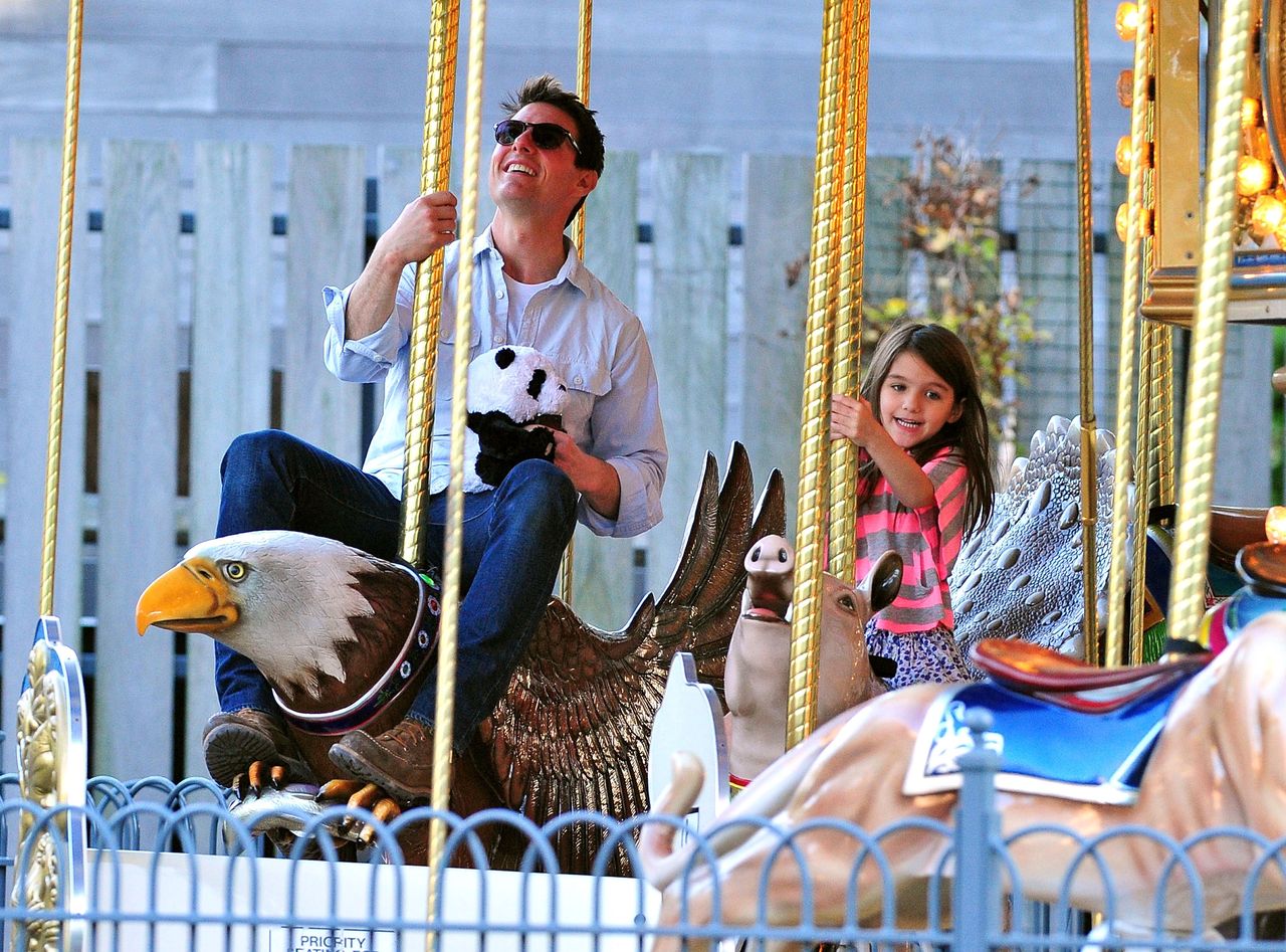 Suri Cruise and Tom Cruise