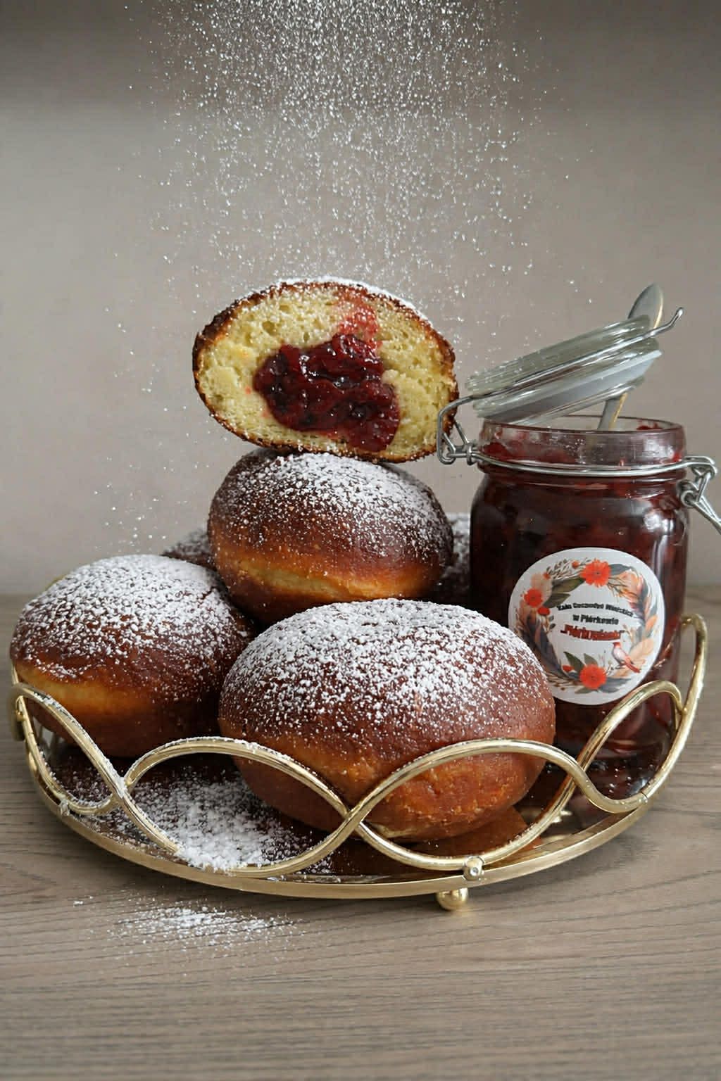 Pączki upieczone według przepisu KGW Piórkowianki