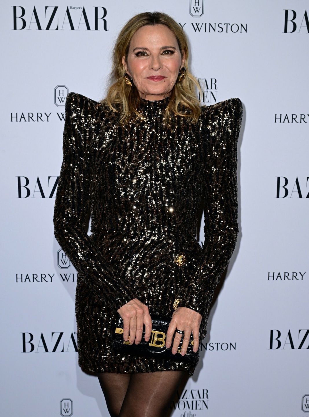 Kim Cattrall w cekinowej sukience 