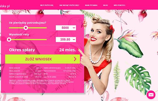 Asia Ratalska promuje platformę pożyczkową Ratalska.pl