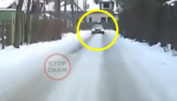 BMW na oblodzonej drodze. Komentarz zbędny. Oto finał