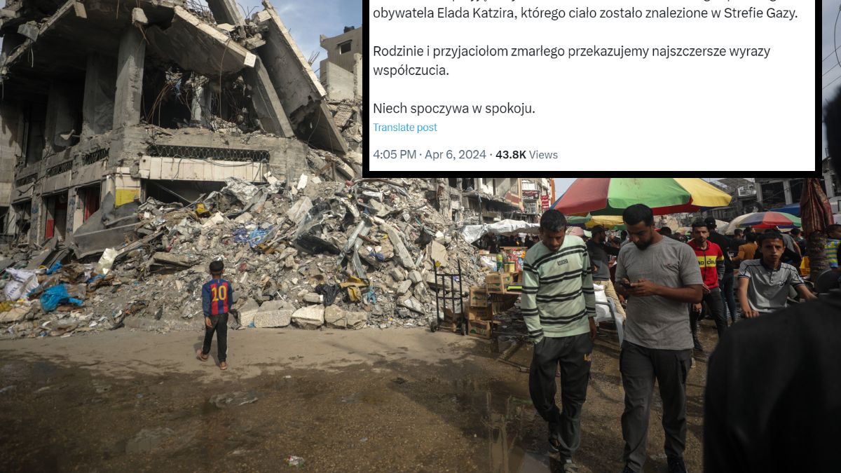 Nie żyje polski obywatel porwany przez Hamas