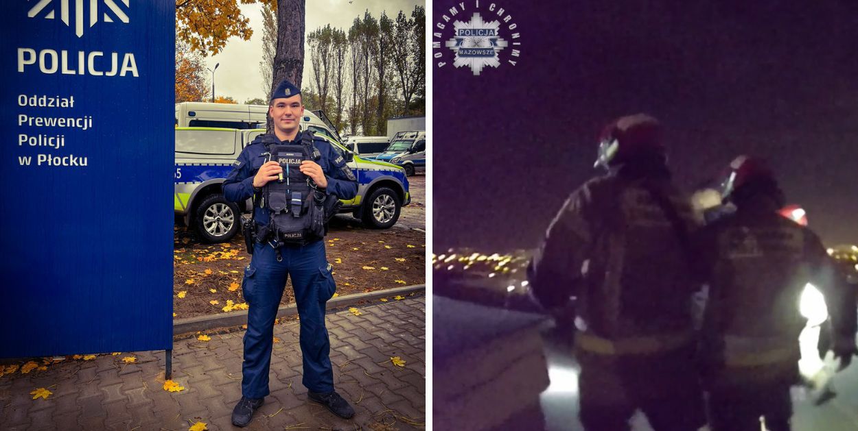 Bohaterska interwencja policjanta z Płocka – uratował życie 17-latkowi w kryzysie emocjonalnym