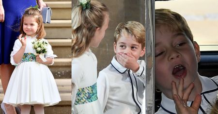 Dostojna księżniczka Charlotte i rozbrykany książę George na weselu księżniczki Eugenii (ZDJĘCIA)
