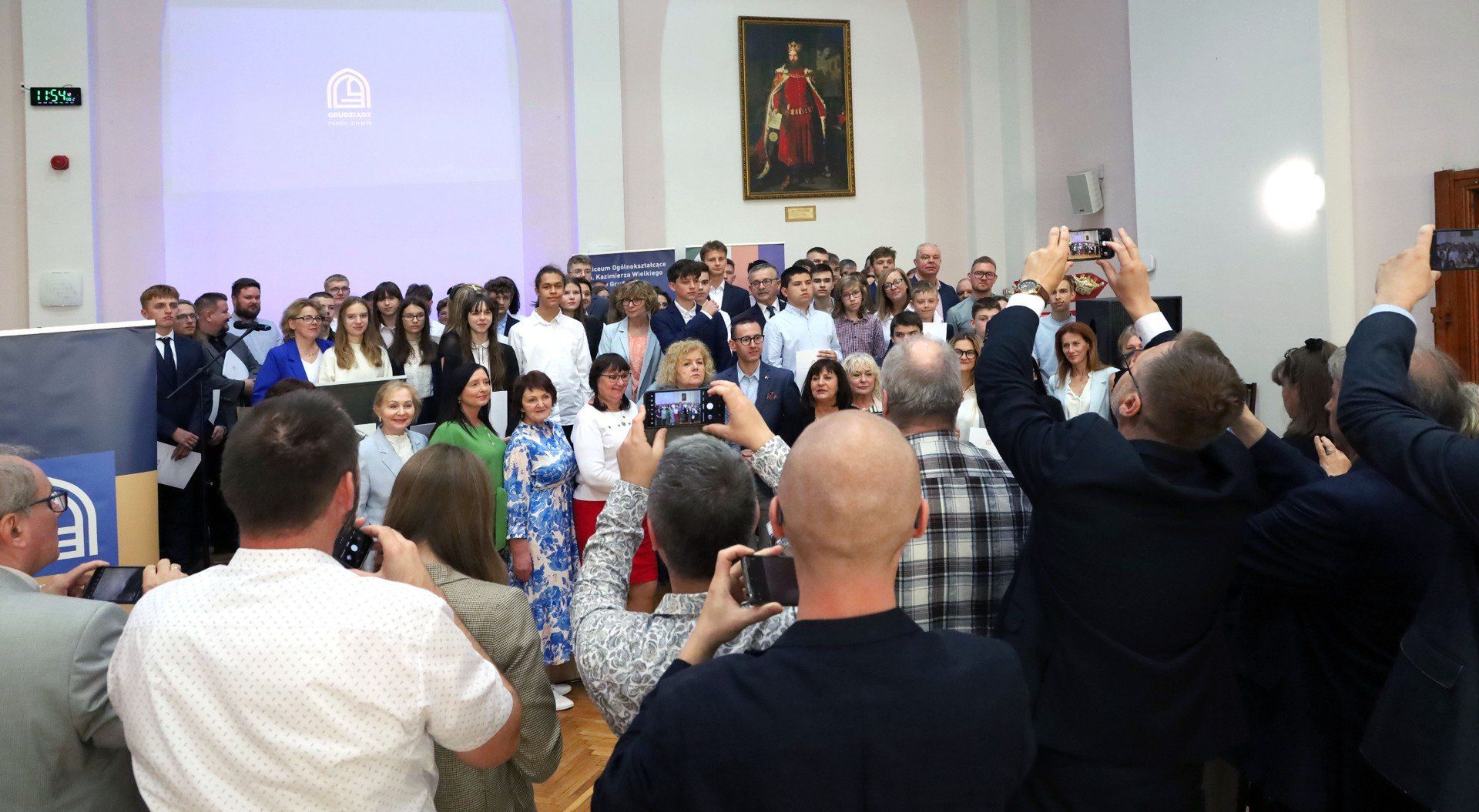 Uroczystość w auli IV LO w Grudziądzu