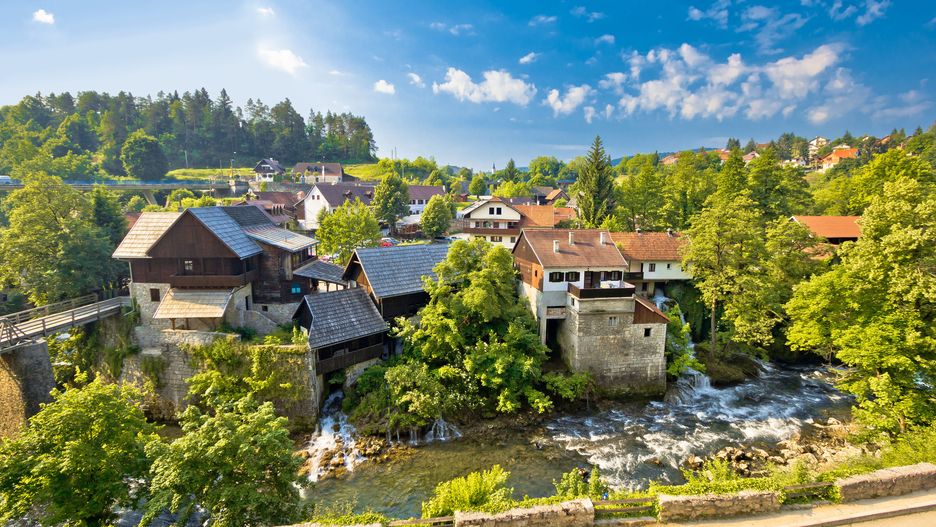 Slunj to niewielkie chorwackie miasteczko 