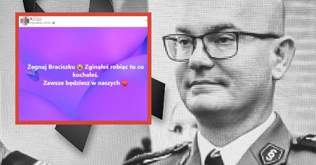 Przejmujący wpis siostry zastrzelonego policjanta. "Braciszku"