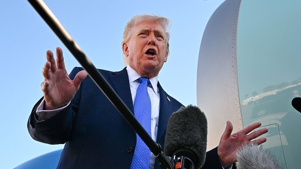 President Trump Departs Palm Beach For Memphis
WEST PALM BEACH, FLORIDA - MARCH 23: U.S. President Donald Trump speaks to reporters before boarding Air Force One at Palm Beach International Airport on March 23, 2026 in West Palm Beach, Florida. President Trump is traveling to Tennessee before returning to Washington. (Photo by Roberto Schmidt/Getty Images)
Roberto Schmidt
bestof, topix