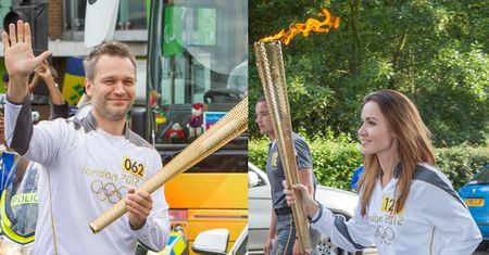 Żmuda i Żebrowski ze zniczem olimpijskim! (ZDJĘCIA)