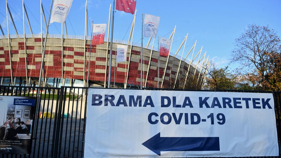 Koronawirus. Polska. Stadion Narodowy szpitalem tymczasowym