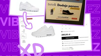 Betelli reklamuje buty przez wpędzanie facetów w kompleksy. I tak, sprzedają "bardzo podobne" sneakersy do Nike czy Conversów
