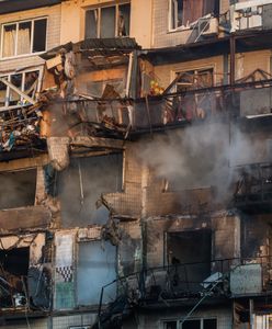 Rosyjskie bombardowanie. Zniszczony budynek ukraińskiej rozgłośni