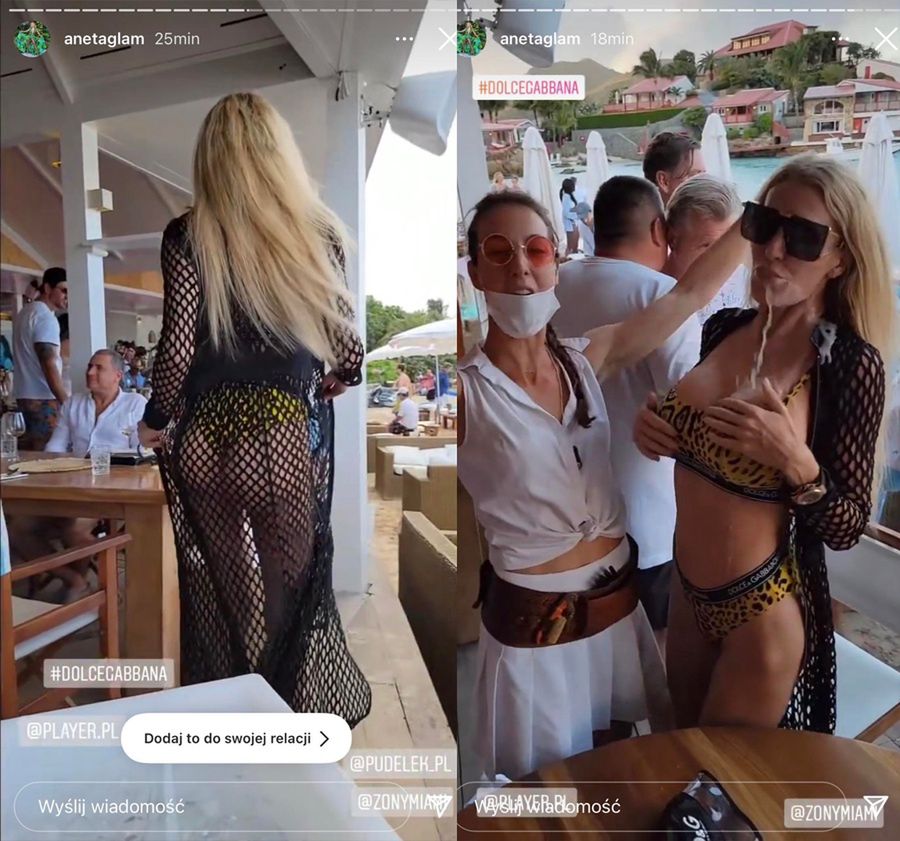 Aneta Glam z "Żon Miami" bawi się na wakacjach 