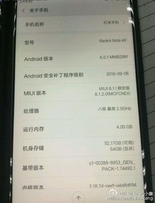 Xiaomi Redmi Note 4X