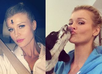 Joanna Krupa z KRZYŻEM NA CZOLE! "Właśnie wyszłam z kościoła!"