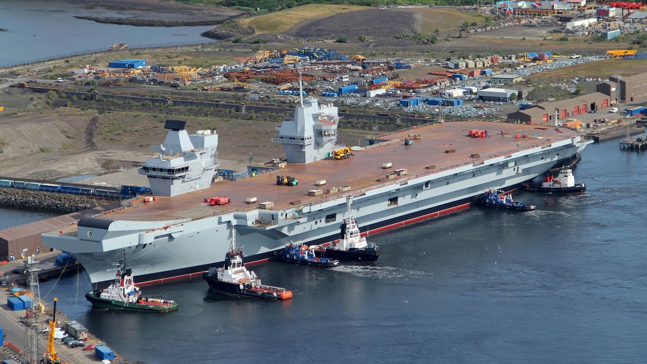 HMS "Queen Elizabeth" w stoczni