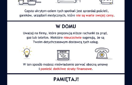 UOKiK, ZUS, KRUS i Komenda Główna Policji z akcją edukacyjną dl seniorów