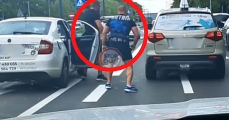 "Dwóch osiłków". Nagle wyskoczyli z auta. Sceny w Krakowie