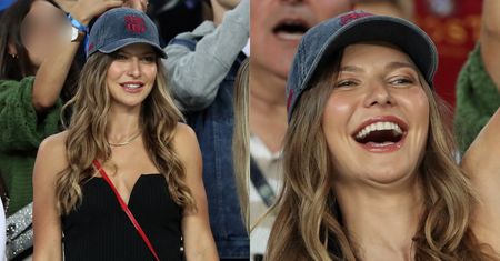 Anna Lewandowska kibicuje Robertowi w czapce z logo FC Barcelona. Hiszpańskie media ROZPŁYWAJĄ SIĘ nad celebrytką. "Podbiła serca Katalończyków" (ZDJĘCIA)