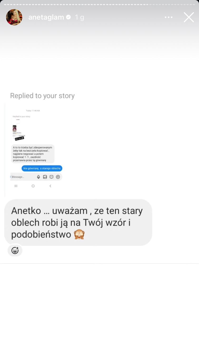 Aneta Glam twierdzi, że partner Caroline Derpieński ją podrywał