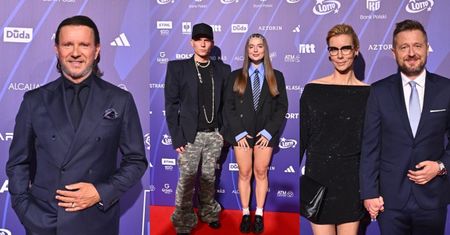 Celebryci lansują się na Wielkiej Gali Ekstraklasy: Radosław Majdan, Bart Pniewski z Nicol bez spodni (?), Anita Werner z ukochanym (ZDJĘCIA)
