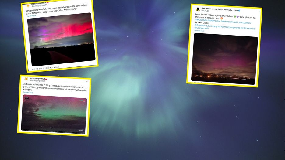 Kolorowe niebo. To sporadyczne widowisko w Polsce