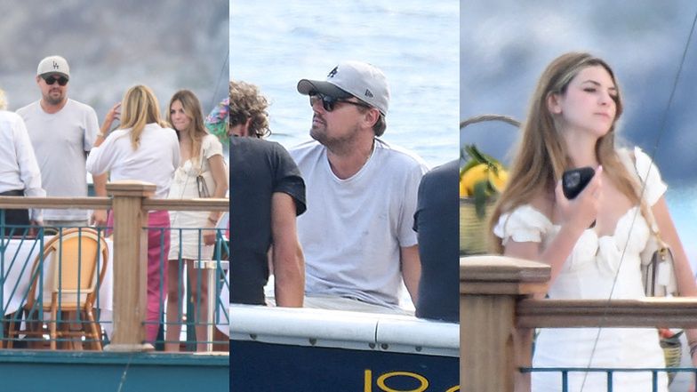 Leonardo DiCaprio w Nerano z rodzicami i młodą pięknością