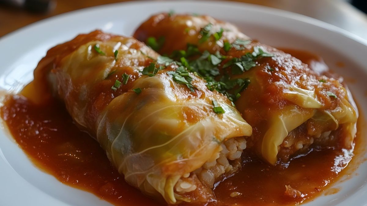 Gołąbki z kaszą gryczaną niepaloną